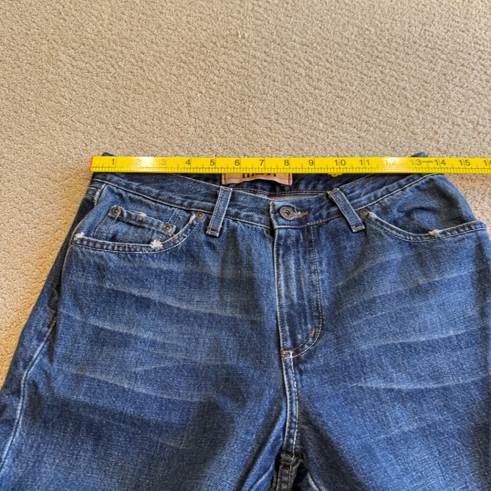 Mavi Jean Y2K 136 Molly Flare Low Rise Zip Fly Rigid Boho Medium Wash Size 29 - Picture 7 of 13